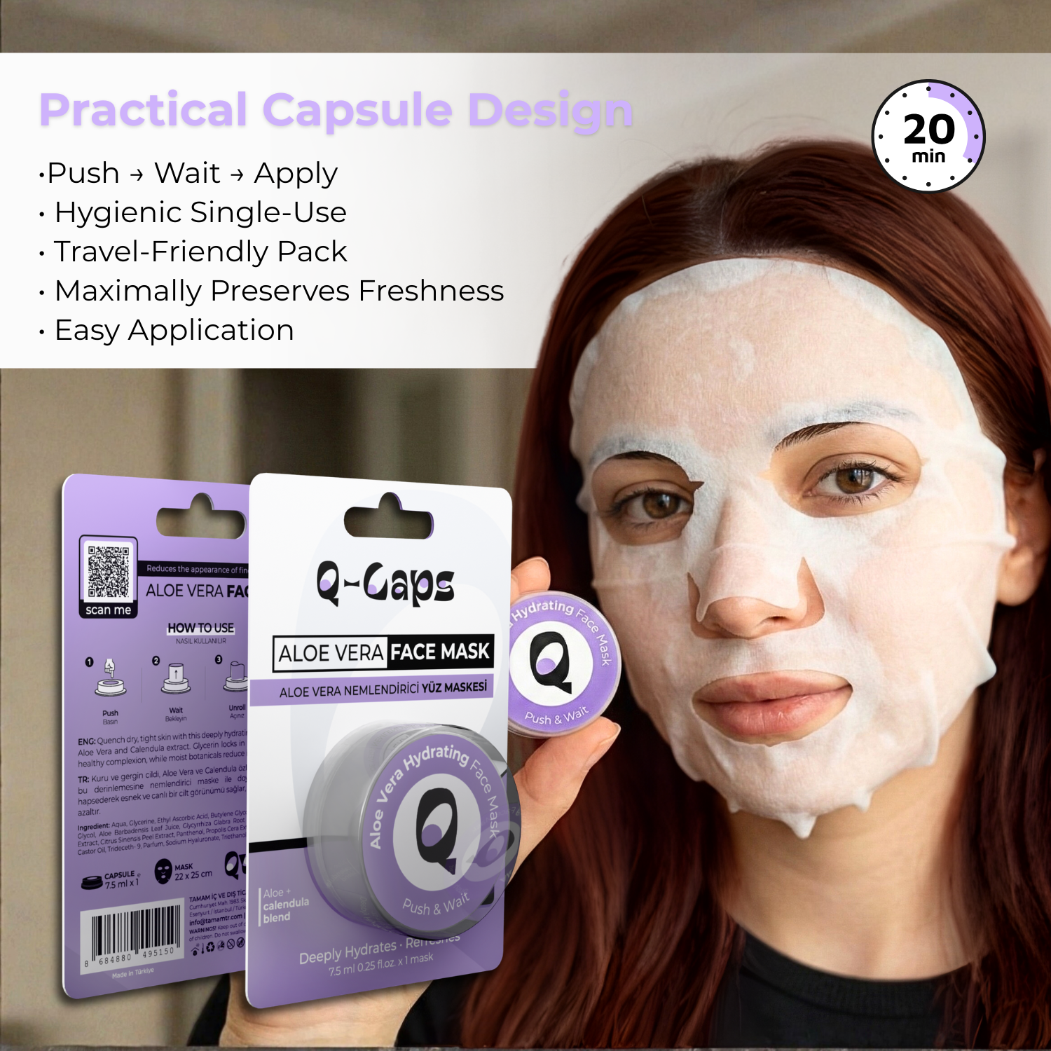 Aloe Vera Hydrating Face Mask - Image 5